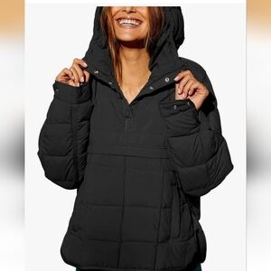 free People Dup - Women's Black Quilted Puffer Jacket